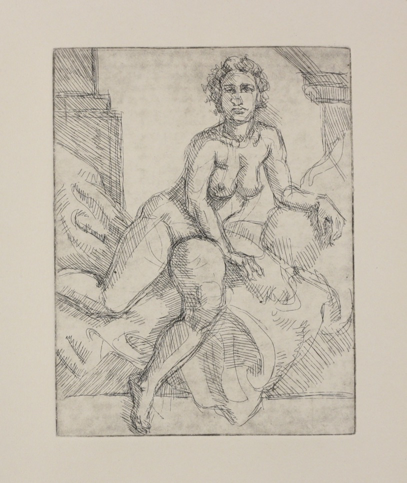 untitled; etching, 16 x 12 cm, 2024