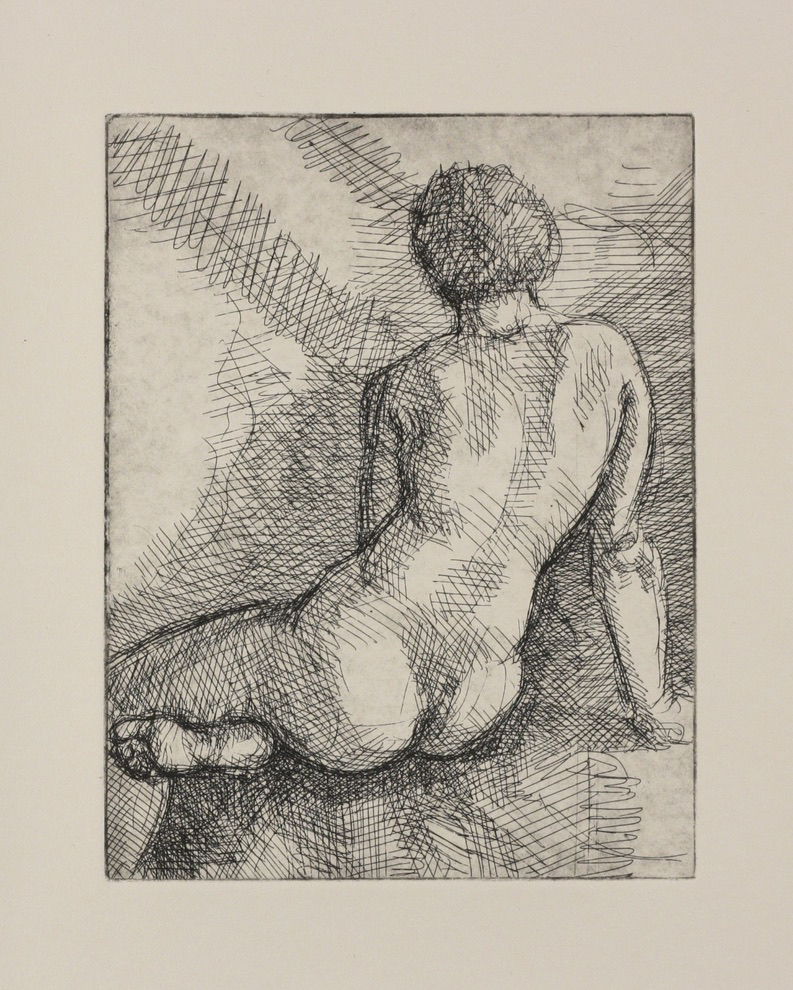 untitled; etching, 16 x 12 cm, 2024