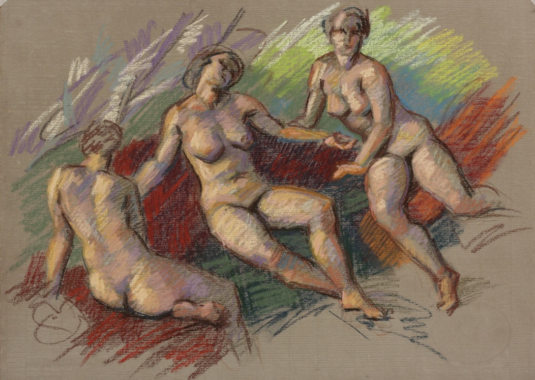 Artemis; pastel on paper, 50 x 70 cm, 2024